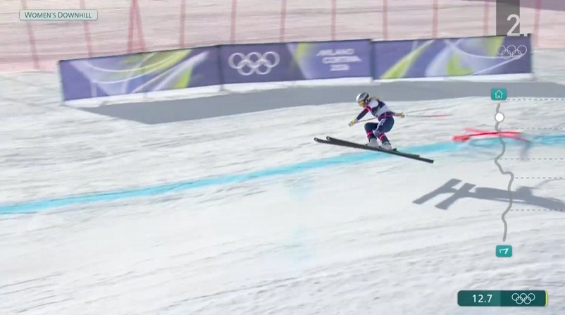 Padec Lindsey Vonn OI Cortina 2026