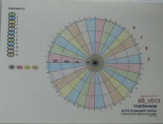  BIOšablona za vzdrževanje ALFA življenjskih žarkov D13